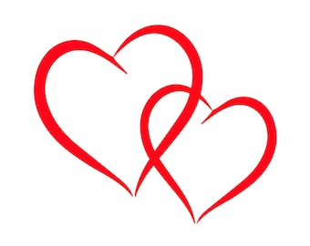Heart, Two hearts, 10 different designs, png transparent background